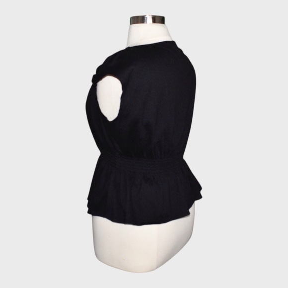 Old Navy Cotton Blend Peplum Blouse - Picture 4 of 5